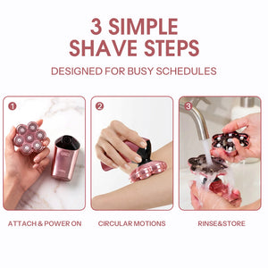 HiBig_7D_electric_shaver_women_3_simple_shave_steps_Rose_Noir
