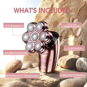 HiBig_7D_electric_razor_for_women_IPX7_waterproof_Rose_Noir